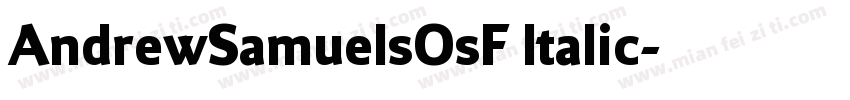 AndrewSamuelsOsF ltalic字体转换